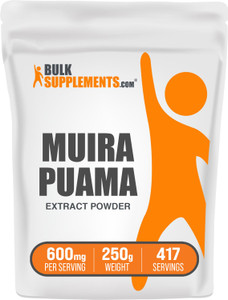 BulkSupplements.com Muira Puama Extract Powder - Muira Puama Supplement, from Muira Puama Bark - Herbal Supplement, Gluten Free, 600mg per Serving, 2