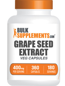 BulkSupplements.comgrape Seed Extract Capsules - Grape Seed Supplement, Antioxidant Supplement - Vegan, 2 Capsules per Serving, 360 Count (Pack of 1)