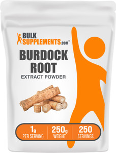 BulkSupplements.com Burdock Root Extract Powder - Burdock Root Powder, Herbal Supplement - Vegan & Gluten Free, 1g per Serving, 250g (8.8 oz) (Pack o