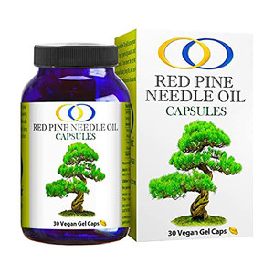 Optimally Organic Red Pine Needle Oil Caps - Health Supplement for Extreme Immune System Support - Vital Cell & DNA Support - #1 Vegan Body Cleanse f