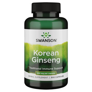 Swanson Korean Ginseng 250 Milligrams 300 Capsules