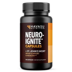 NeuroIGNITE Brain Supplements for Memory and Focus - 30 Count - Nootropics Brain Support Supplement with Bacopa, Ginkgo Biloba, St. John's Wort, Phos