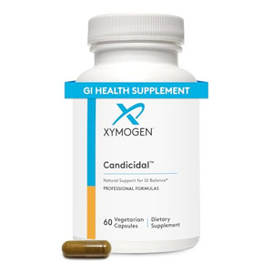 XYMOGEN Candicidal - Natural Support for Healthy Microbial Balance and GI Health - Oregano Extract, Sodium Caprylate, Ginger, Turmeric & Olive Leaf E