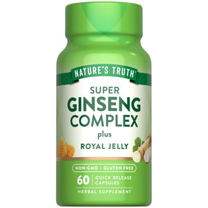 Nature's Truth Super Ginseng Complex | 60 Capsules | with Royal Jelly | Non-GMO & Gluten Free Supplement