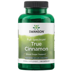 Swanson Full Spectrum True Cinnamon - Herbal Supplement - (120 Capsules, 300mg Each)
