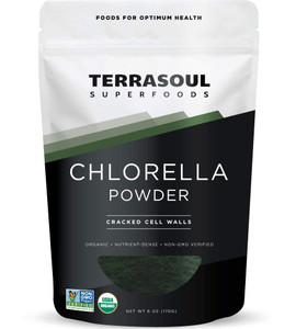 Terrasoul Superfoods Organic Chlorella Powder (Cracked Cell Walls), 6 Ounces