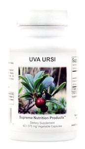 Supreme Nutrition Uva Ursi, 60 Pure Bearberry Vegetarian Capsules