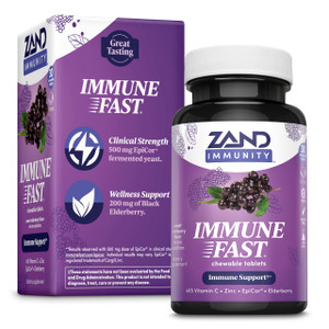 ZAND Immune Fast Elderberry Chews | Boosts Immune Response & Cell Activity w/EpiCor* & Vitamin C, 30 Tablets, 10 Serv.