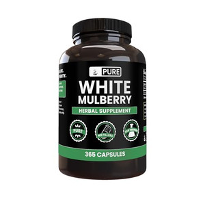 Pure Original Ingredients White Mulberry (365 Capsules) No Magnesium Or Rice Fillers, Always Pure, Lab Verified