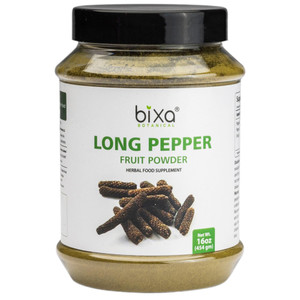 bixa BOTANICAL Long Pepper Powder| Pippali (Piper Longum) | Ayurvedic Supplement & Meat Seasoning | Strong Aroma, Steam Treated, Vegan, Non GMO & 100