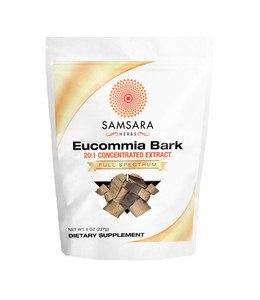 Samsara Herbs Eucommia Extract Powder - 20:1 Concentrated Extract (8oz/227g)
