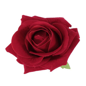 Lurrose Red Rose Hair Clips Floral Brooch Rose Hair Clips Hair Pins Brooch for Woman Girl Wedding Party Favor Accessories Flower Girl Hair Accessory