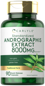 Carlyle Andrographis Paniculata Capsules | 90 Pills | Herb Extract Supplement | Non-GMO and Gluten Free