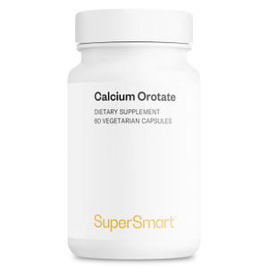 SuperSmart - Calcium Orotate with Magnesium Orotate 9:1 (Highly Bioavailable) - Advanced Teeth & Bones Strength Supplement | Non-GMO & Gluten Free -