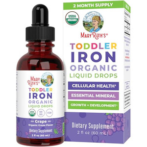 MaryRuth's Iron Supplement for Toddlers | Liquid Iron Supplement for Children Ages 1-3 | Iron Supplement for Iron Deficiency | Ferrochel | Sugar Free