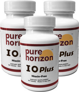 IOPlus by Pure Horizon Niacin-Free Iodine Supplement - 3 Bottles