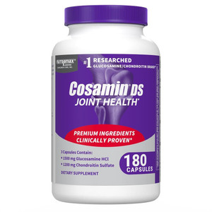 Nutramax Laboratories Cosamin® DS Joint Health Supplement with Glucosamine & Chondroitin for Adult Men & Women, Joint Supplement, 180 Capsules