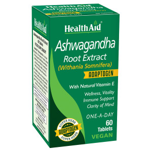 HealthAid Ashwagandha 350?mg (15:1 Root Extract)  Standardized Vegan Adaptogen Supplement for Stress Response, Focus, Energy & Restful Sleep | Once-