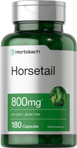 Horbäach Horsetail Herb Capsules | 180 Count | Non-GMO, Gluten Free Herb Extract Supplement
