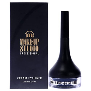 Make-Up Studio Professional Amsterdam Make-Up Cream Eyeliner With Brush - Create A Perfect Smokey Eye - Intense, Deeply Colored - Soft Structure - Ea