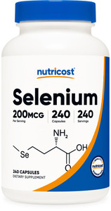 Nutricost Selenium 200mcg, 240 Vegetarian Capsules, Non-GMO, Gluten Free L-Selenomethionine