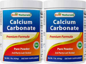Best Naturals Calcium Carbonate Powder 1 Pound - Food Grade (16 OZ (Pack of 1))
