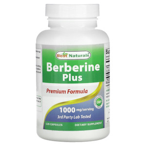 Best Naturals Berberine Plus 1000mg per Serving 120 Capsules