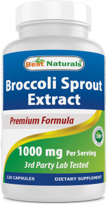 Best Naturals Broccoli Sprouts Extract, 1000 mg, 120 Count