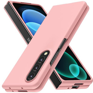 JUMIUSTNB Compatible with Galaxy Z Fold 3 Case, Clear Hard PC Cover Cute Simple Never Yellowing Lightweight Matte Protective Slim Bumper Phone Case f