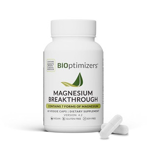 BIOptimizers Magnesium Breakthrough Supplement with 500mg - 7 Forms of Magnesium: Glycinate, Malate, Citrate, and More - Natural Support for Sleep an