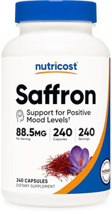 Nutricost Saffron Extract 88.5mg, 240 Capsules - Veggie Caps, Non-GMO, Gluten Free