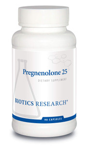 Biotics Research Pregnenolone 25-25 mg Pregnenolone Support, Memory & Hormone Balance, Hormone Precursor or Parent Hormone. 90 Capsules