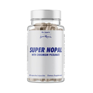 Santo Remedio Super Nopal, Exclusive Formula with Nopal, Gurmar (Gymnema Silvestre), Chromium Picolinate and Vanadyl Sulfate. 60 Capsules (30 Serving