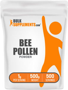 BulkSupplements.com Bee Pollen Powder - Superfood Supplement, Bee Pollen Supplement, for Immune Support - Gluten Free, 1g per Serving, 500g (1.1 lbs)