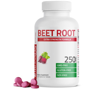 Bronson Beet Root Extra Strength, Non-GMO, 250 Vegetarian Tablets
