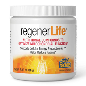 Natural Factors RegenerLife Powder, Supports Cellular Energy and Reduces Fatigue, 2.86 oz