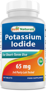 Best Naturals Potassium Iodide 65 mg - Dietary Supplement, 60 Tablets (60 Count (Pack of 1)) (1)