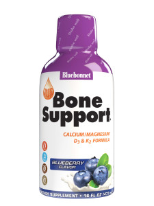 Bluebonnet Nutrition Liquid Bone Support Calcium Citrate, Magnesium Citrate, Vitamin D3, K2, for Bone Health, Non GMO, Gluten Free, Soy free, milk fr