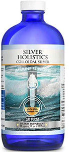 Colloidal Silver Liquid | 8 oz Glass Bottle by Silver Holistics