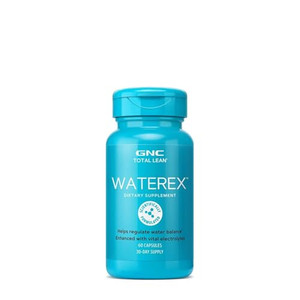 GNC Total Lean Waterex, Helps Regulate Water Balance, Enhanced with Vital Electrolytes, 60 Capsules