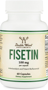 Fisetin Supplement - 100mg of Bioactive Flavnonols, 60 Count (Bioflavonoid Polyphenols Supplement Similar to Apigenin, Luteolin, and Quercetin) Aging