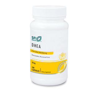 SFI Health Klaire Labs DHEA 10mg - Dehydroepiandrosterone Derived from Wild Yam - Micronized for Superior Absorption - Soy-Free, Hypoallergenic Suppl