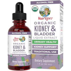 MaryRuth Organics Herbal Supplement Drops | Support Renal & Urinary Systems | Juniper Berry | Cleavers | Dandelion | Hawthorn | Horsetail & Chanca Pi