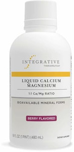Integrative Therapeutics Liquid Calcium Magnesium - Liquid Supplement That Supports Bone Health* - Includes Vitamin D3 & a Magnesium Complex - Gluten
