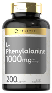 Carlyle L Phenylalanine Supplement 1000mg | 200 Capsules | Non-GMO & Gluten Free