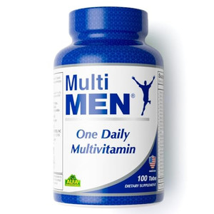 ALFA VITAMINS Multi Men Vitamins Dietary Supplement with Essential Vitamins & Minerals for Men - Amino Acids + Antioxidants - 100 Tablets