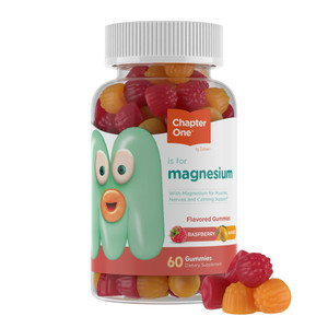Chapter One Magnesium Gummies, Great Tasting Magnesium for Kids, Calm Kids Magnesium, Magnesium Gummies for Women and Men, Raspberry and Mango Flavor