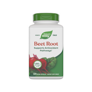 Nature's Way Beet Root Capsules, Supports Antioxidant Pathways*, Helps Neutralize Free Radicals*, 1000 mg per 2-Capsule Serving, Vegan, 320 Count (Pa