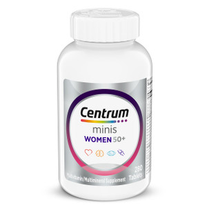 Centrum Minis Silver Women's Multivitamin for Women 50 Plus, Multimineral Supplement with Vitamin D3, B Vitamins, Non-GMO Ingredients, Supports Memor