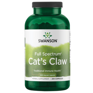 Swanson Full Specturm Cat's Claw - Antioxidant Support - Movement & Flexibility Support 500 mg 250 Capsules